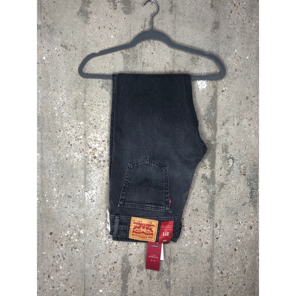 NWT Black Levi’s 511 Slim Stretch Denim Jeans 34x32